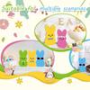 Cartoon Colorful Rabbit Decoration Handmade Home Table Decor Easter Bunny Wood Signs  Friends