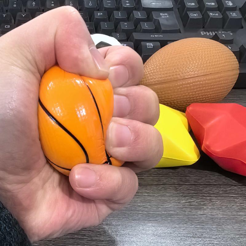 Toys Stress Balls Bulk Soft Sponge Squeeze Fidget For Adults Anxiety Relief Relaxing Gadgets Party Favors Gifts Kids Boys Girls