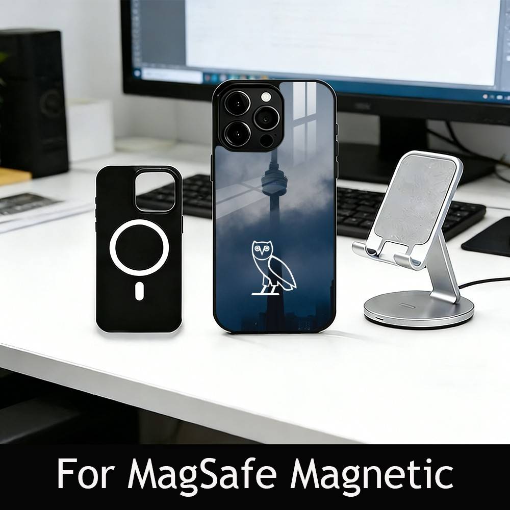 D-Dark O-Owl O-Night Phone Case For iPhone17,16,15,14,13,12,11 Plus,Pro Magnetic For Magsafe Wireless Charging