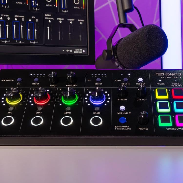 Roland Gaming Mixer BRIDGE CAST X HDMI Cable 2m Set & 2-piece