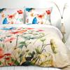 Bedding Set 180x200 SATIN COTTON Digital Print Spring Flowers and Butterflies