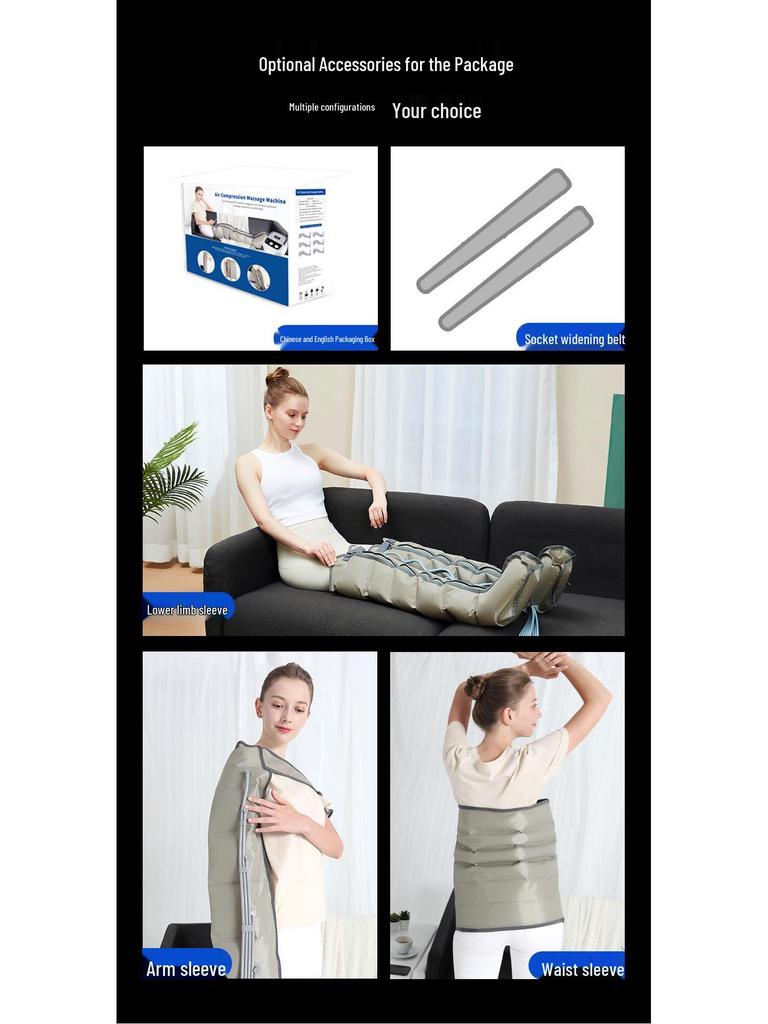 Air Wave Leg Massager: Cross-Border Pressure Therapy Device