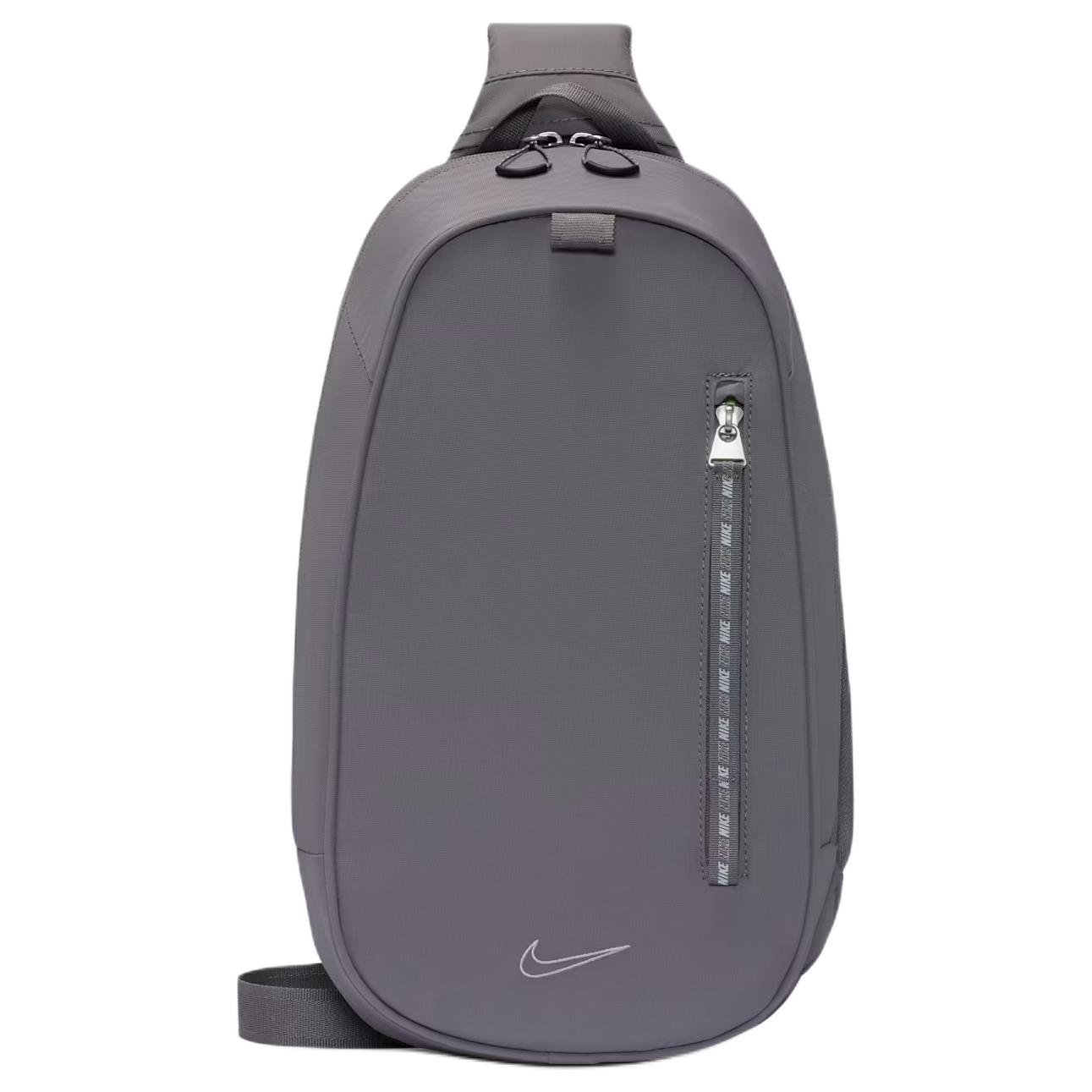 Nike Sportswear Commute 9L Brand Logo Zipper Closure Nylon Backpack Unisex Backpack Light-Smoke-Grey FZ6132-015 Light Smoke Gray