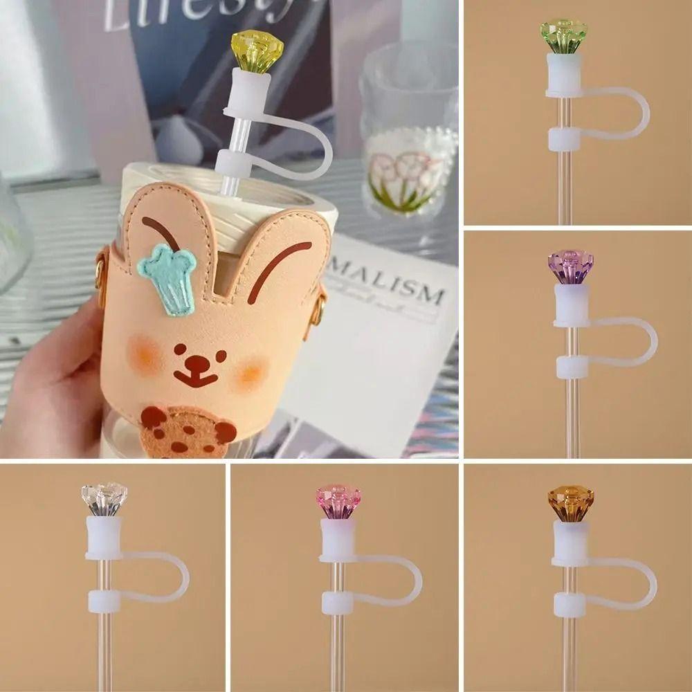 Shape Straw Tip Covers Silicone Drinking Dust Cap Drinking Straws Plug Home