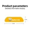4Pcs Car Logo Sticker Door Reflective Mark Safety Warning For Dacia Duster Logan Spring Sandero Stepway Dokker Lodgy Jogger MCV