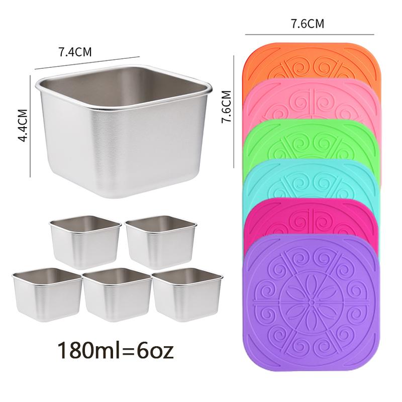 Stainless Steel Leakproof Salad & Snack Containers with Silicone Lids  Stackable, Portable Food Storage for Dressing, Lunch