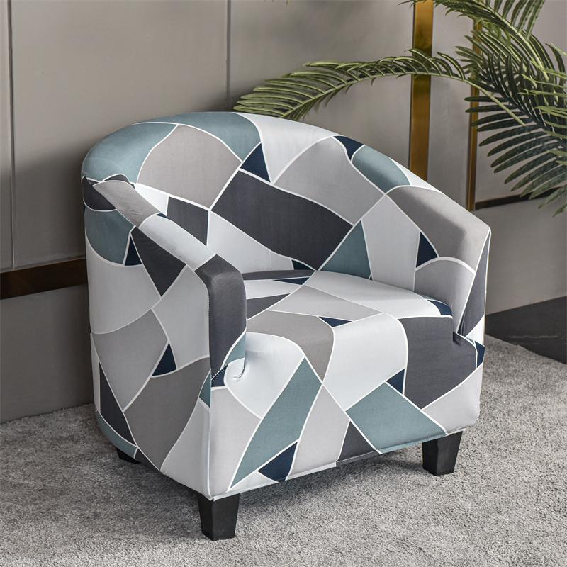 Geometric Sofa Cover Single Seat Couch Slipcovers For Living Room Stretch Spandex Washable Armchair Covers Furniture Protector