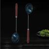 Iron Wood Long Handle Spoon Non Stick Eggs Dumplings Spoon Creative Frying Spoon  Household