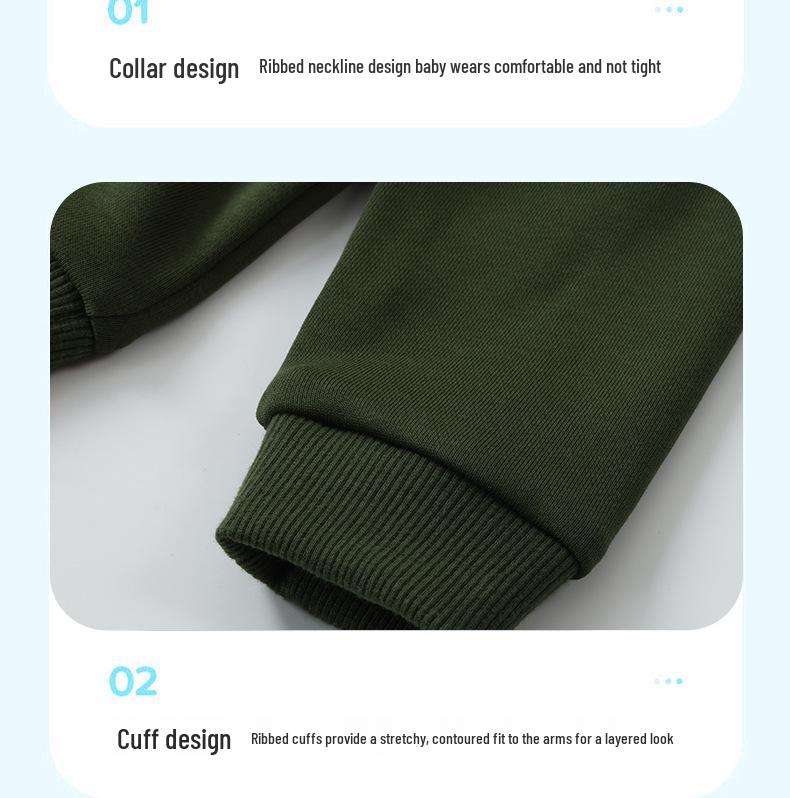 European and American Style Boys' Cartoon Long-Sleeve Sweatshirt for Autumn and Spring