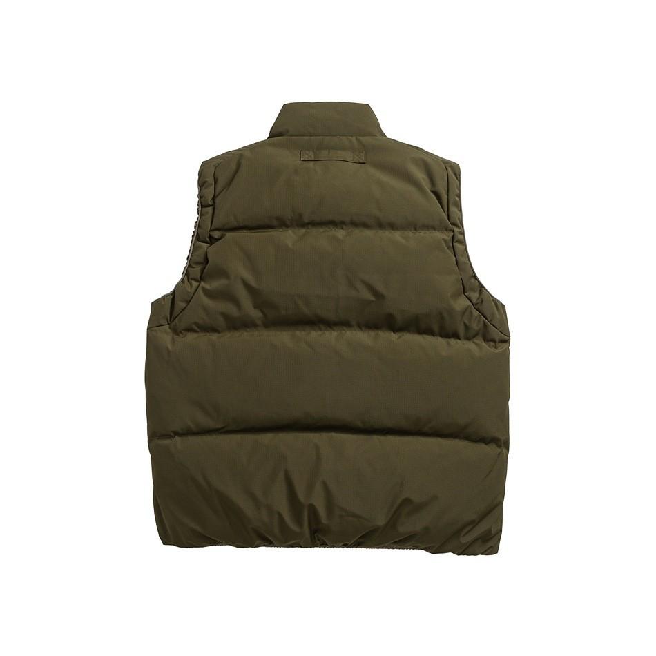 ELIEON Men's Stand Collar Mountain Style Down Vest - Winter Warmth with White Duck Down