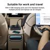 200W Peak Power Car Inverter 12V to 220V DC to AC with 4 USB Ports Cigarette Lighter Auto Mounted AC EU Socket