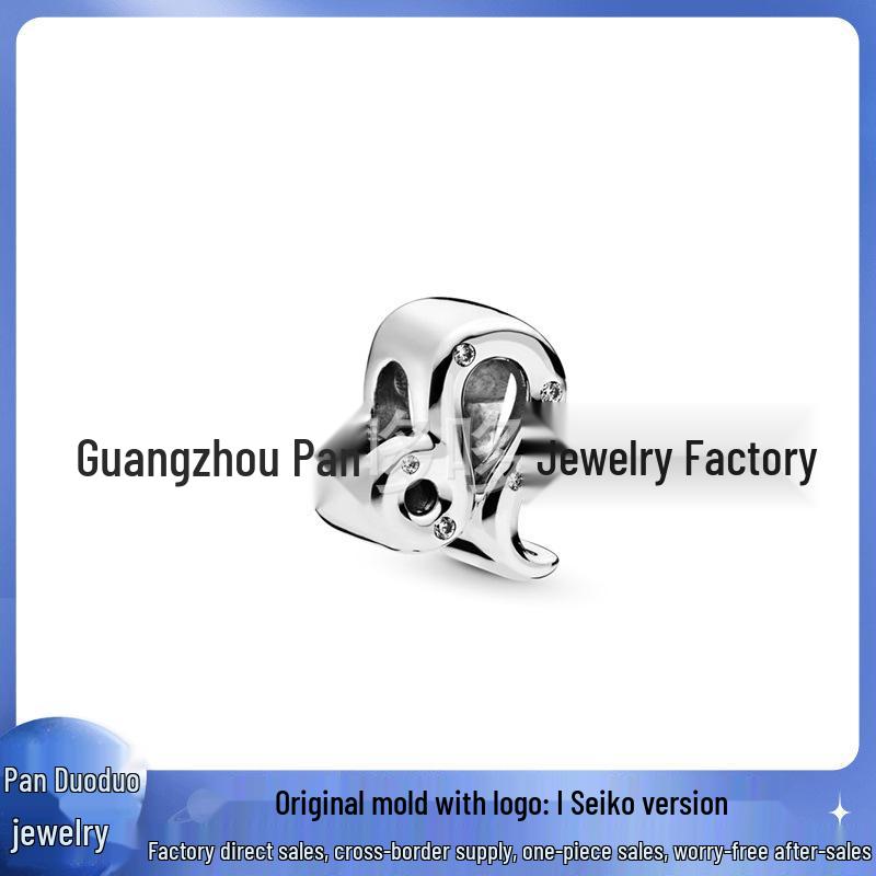 Panjia Versilberte Sternbild-Perlenanhänger für DIY-Zubehör