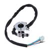 Motorcycle Handlebar Switch, Turn Signal, Horn, Light Function Switch, Left Handle, Aluminum Material, Wired