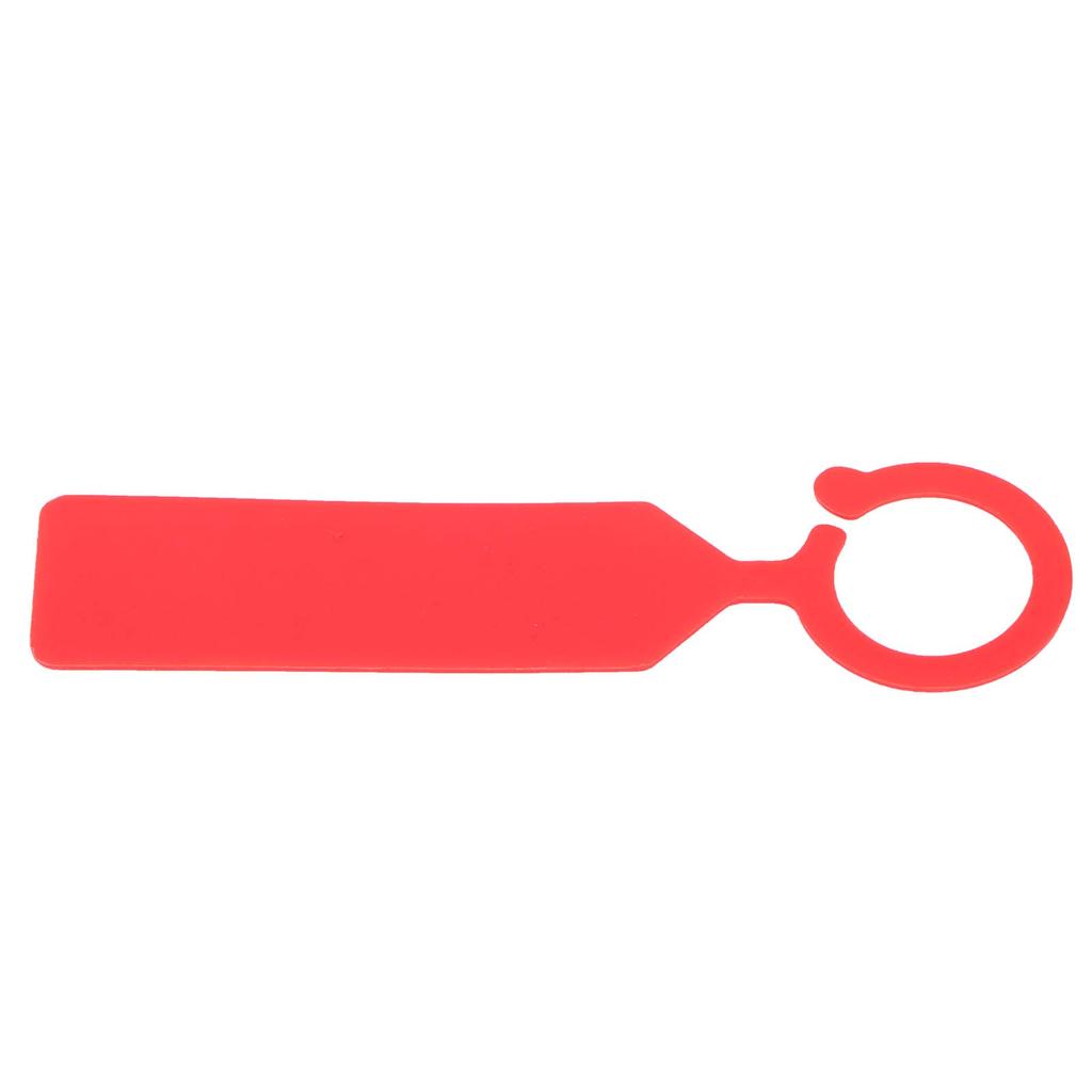 100 ks visaček na rostliny, stromy, závěsné květinové štítky, cedule, zahradnické příslušenství 11x2,4 cm, červené