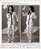 PHOLEEY Open Relaxed Loungewear Women's Pajamas, V-Neck, Collar, 100% Cotton, Fit,