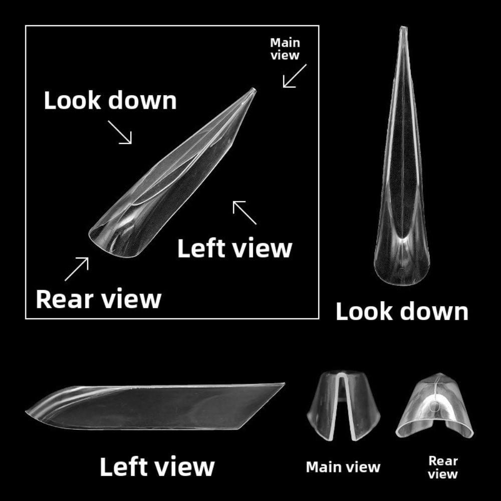 Ultra-Thin Dual Form Nails Colorful False Nails New Nail Tips DIY