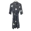 A.P.C. Floral Five-quarter Sleeve One Piece 34 Black Series Women Used