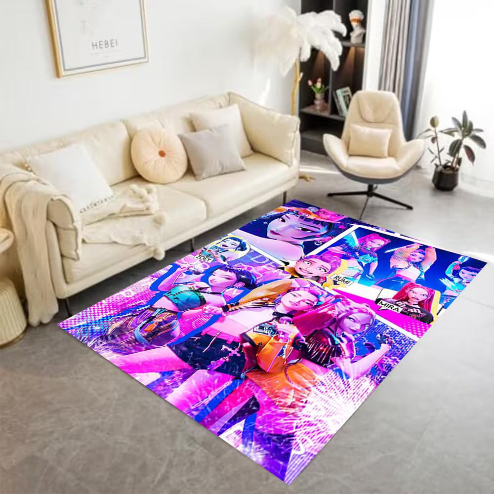 Huntress Power Squad Floor Mat Suitable for Living Rooms Bedrooms Hallway Game Room Anti-slip Rug Decorate Offices Gift for Festivals