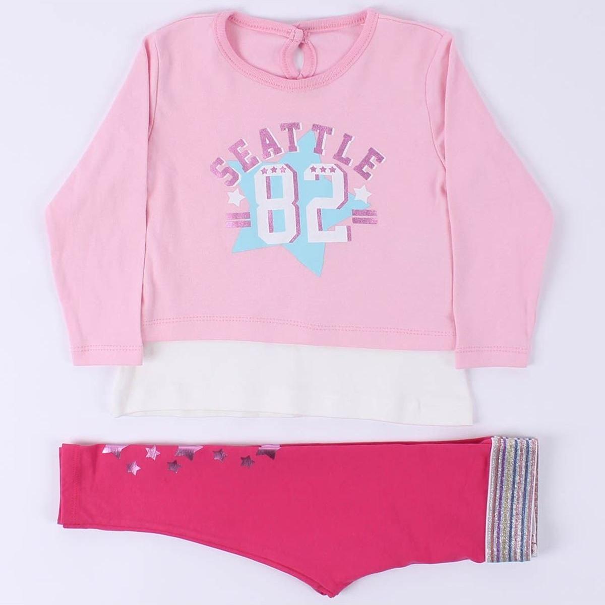 

Розовый набор из 2 блестящих звезд с принтом Baby Girl 82