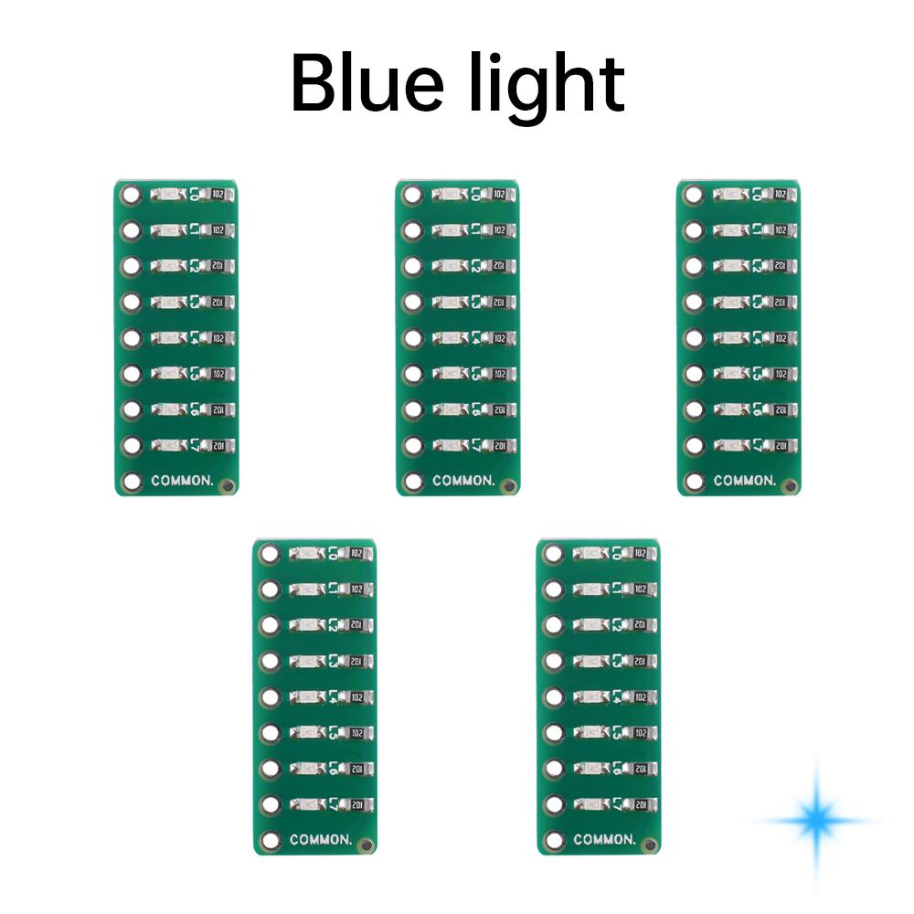 5PCS 8-segment LED Port Test Light Indicator Running Water Port Test Lamp Red Green and Blue Colors Optional