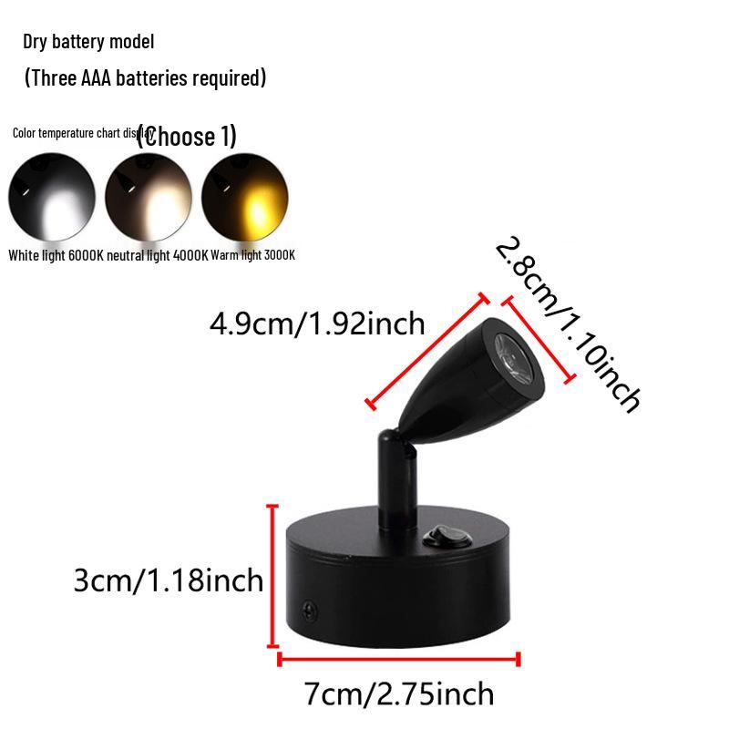 Wireless Jewelry Display Spotlight with Battery