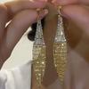 High End Tassel Earrings, Women's Long Earrings, Fashionable Banquet Dress Accessories, Long Women's Fashionable Temperament Earrings