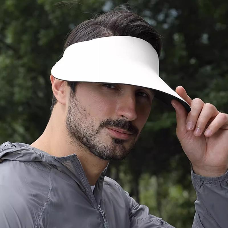 Unisex Couples Sun Visor Cap, Spring Summer UV Protection Breathable Hat, Adjustable Elastic Band for Outdoor Work & Daily Wear