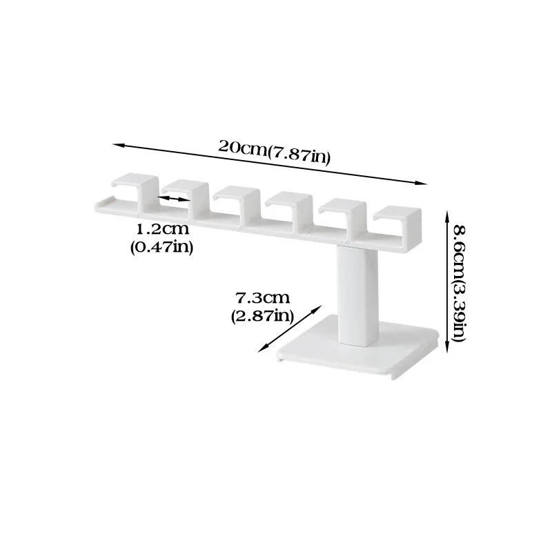 2pcs 6 Hooks Hat Holder L Shaped Baseball Cap Storage Holders Rack Wall Mount Hat Belt Organizer Hooks Wall hanging Bathroom