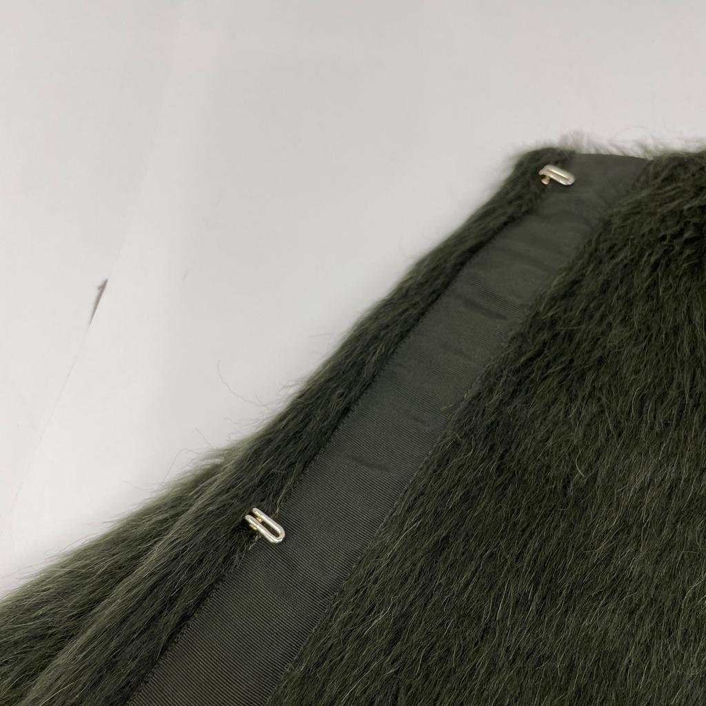 ebure 3610200135 Thule Alpaca Shaggy Collarless Short Coat coat 36 greenUsed