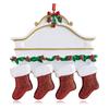 Christmas Resin Creative Stockings Family Nameplate Diy Christmas Ornament For Decor Home