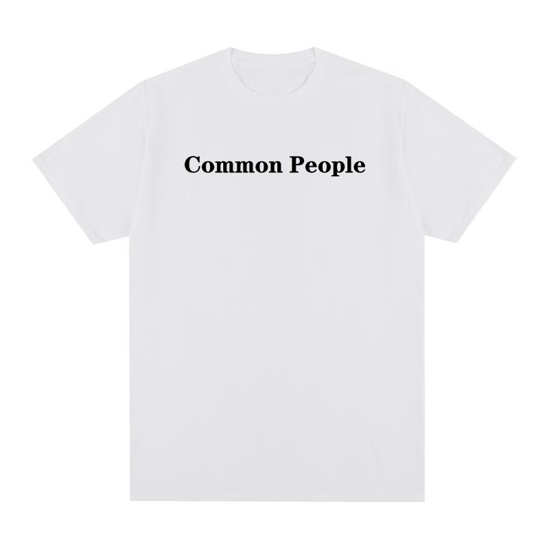 

Common People Vintage Tshirt pulp blu oasi band Cotton Men T shirt New Tee Tshirt Womens Tops S