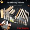 Handmade Jewelry Hammer Set: Goldsmith, Silver Wire, Iron, Wooden Mallet, Round, Rubber, Stainless Steel, Square