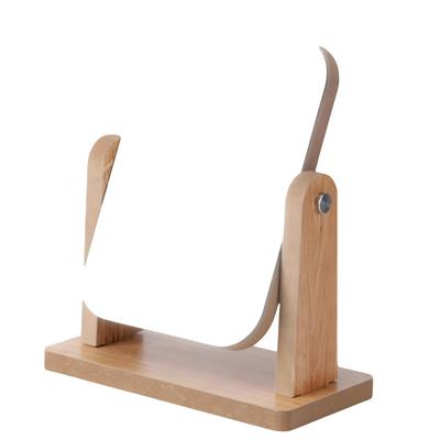 Donalee Tabletop Mirror with Stand, Wooden Frame, for Makeup and Cosmetic Use (Natural, Large (Length 23.9 X Width 22 Cm))