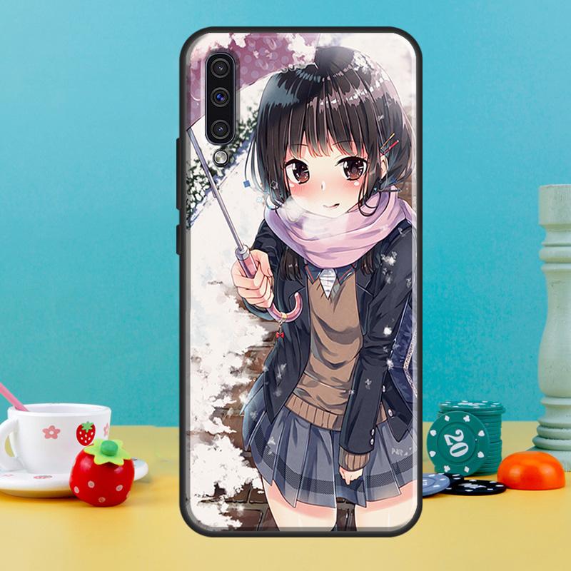 Anime girl cartoon japan cute Case For Samsung Galaxy A32 A16 A55 A06 A05 A36 A26 A54 A34 A14 A22 A52 A35 A15 A53 A13 A56