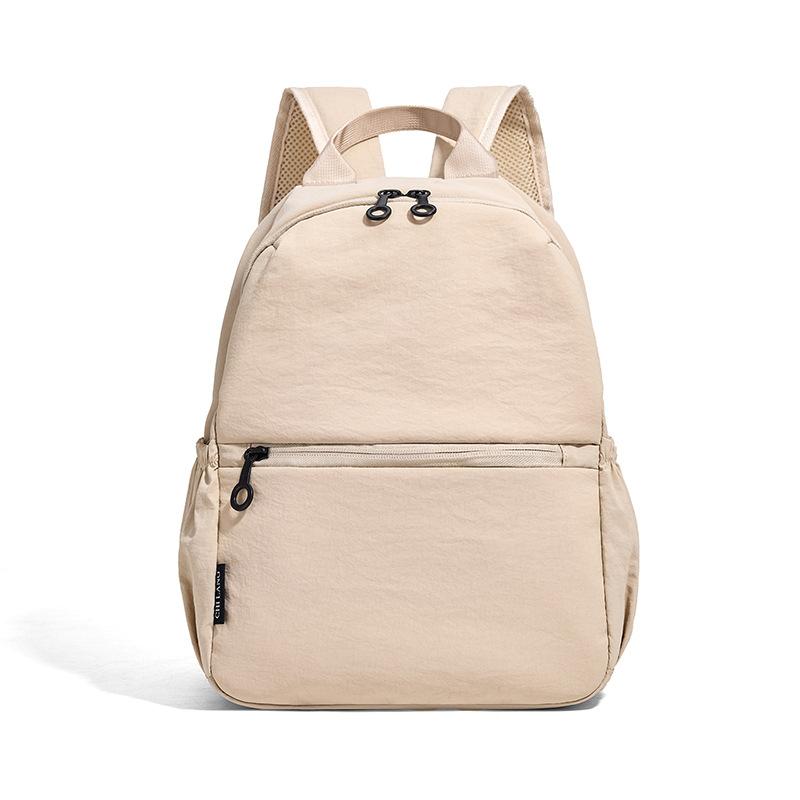 

Однотонный рюкзак Женский большой вместимости Легкий дорожный рюкзак хаки