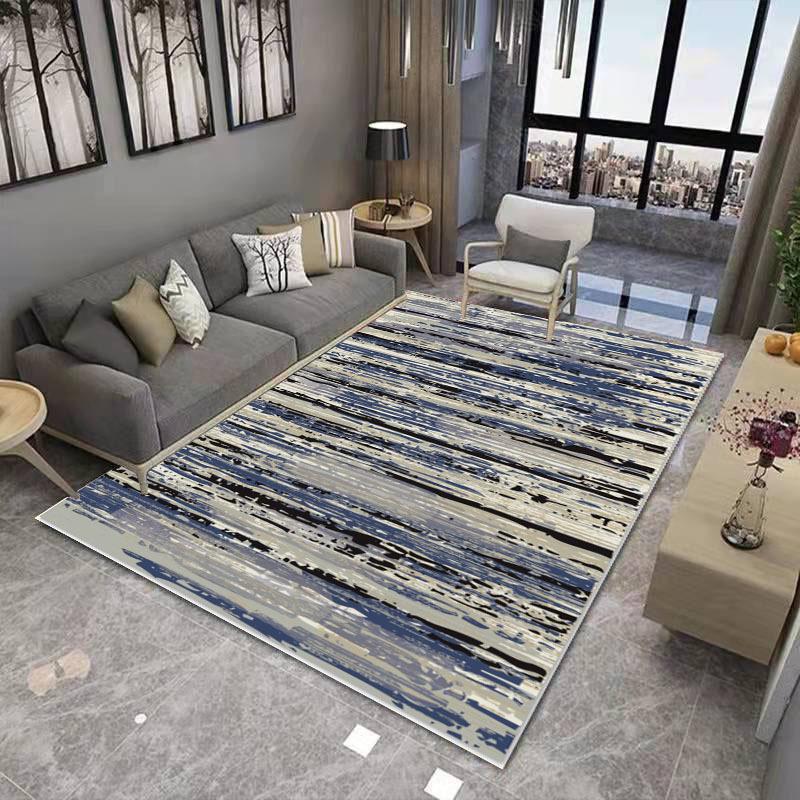 Chinese Ink Painting Living Room Decoration Carpet Abstract Art Geometric Bedroom Large Area Carpet