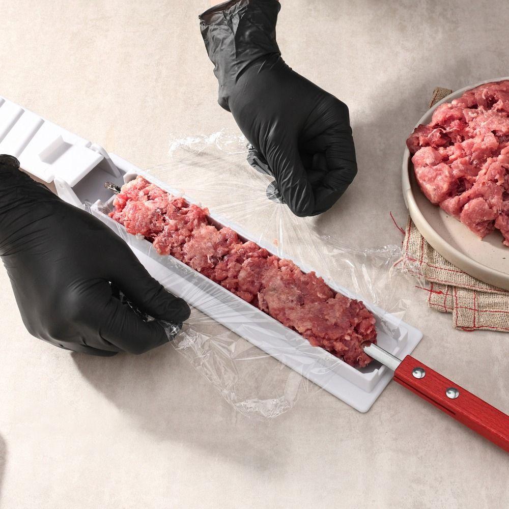 Reusable Kebab Press Maker Single Row Kabob Making Tool Barbecue Skewer Tool Meat Preparation