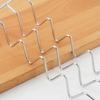 Stainless Steel W-Shaped Taco Stand & Tortilla Rack for Kitchen Use