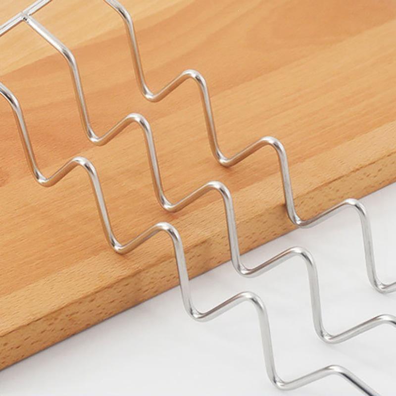 Stainless Steel W-Shaped Taco Stand & Tortilla Rack for Kitchen Use