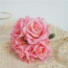Multicolor Lifelike Flowers Bouquet 5 Heads Flower Bouquet Realistic Artificial Flower Rose  Gift