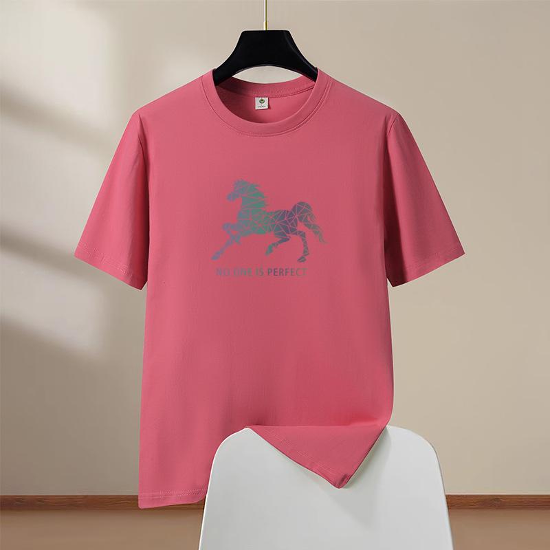 T-Shirt for Men O Neck Horse T-shirts Man T-shirt for Male Oversized S-6XL Men T-shirts Sports Print Shorts Sleeve T-shirts