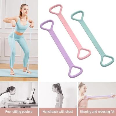 8-Shaped Stretcher For Home Fitness Back Shaping,elastic Band With Open Shoulder and Back Stretching Band for Shoulder Exercise