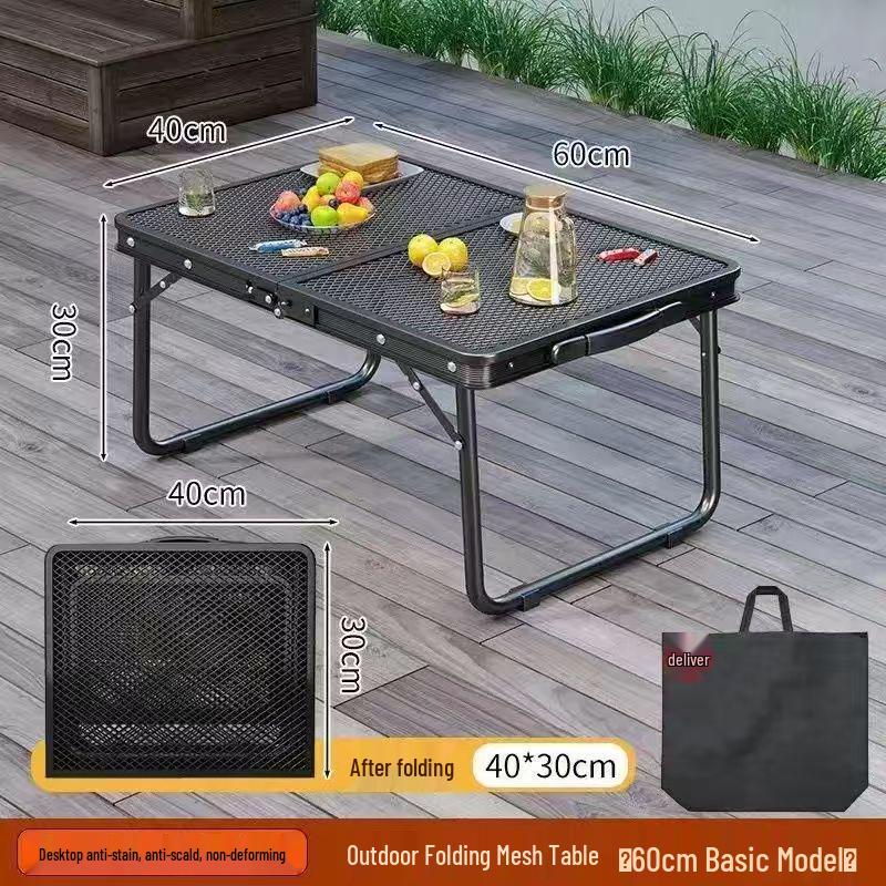 

Портативный складной сетчатый стол для кемпинга для пикника на открытом воздухе или барбекю