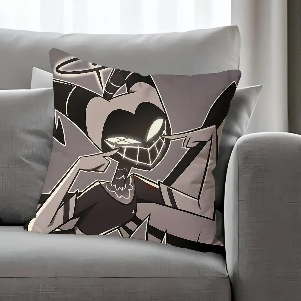Federa Hazbin Hotel Lute Double Face Stampa 2D Morbido Peluche Copricuscino Con Zip Nascosta Decorazione Divano Camera da Letto Soggiorno Regalo