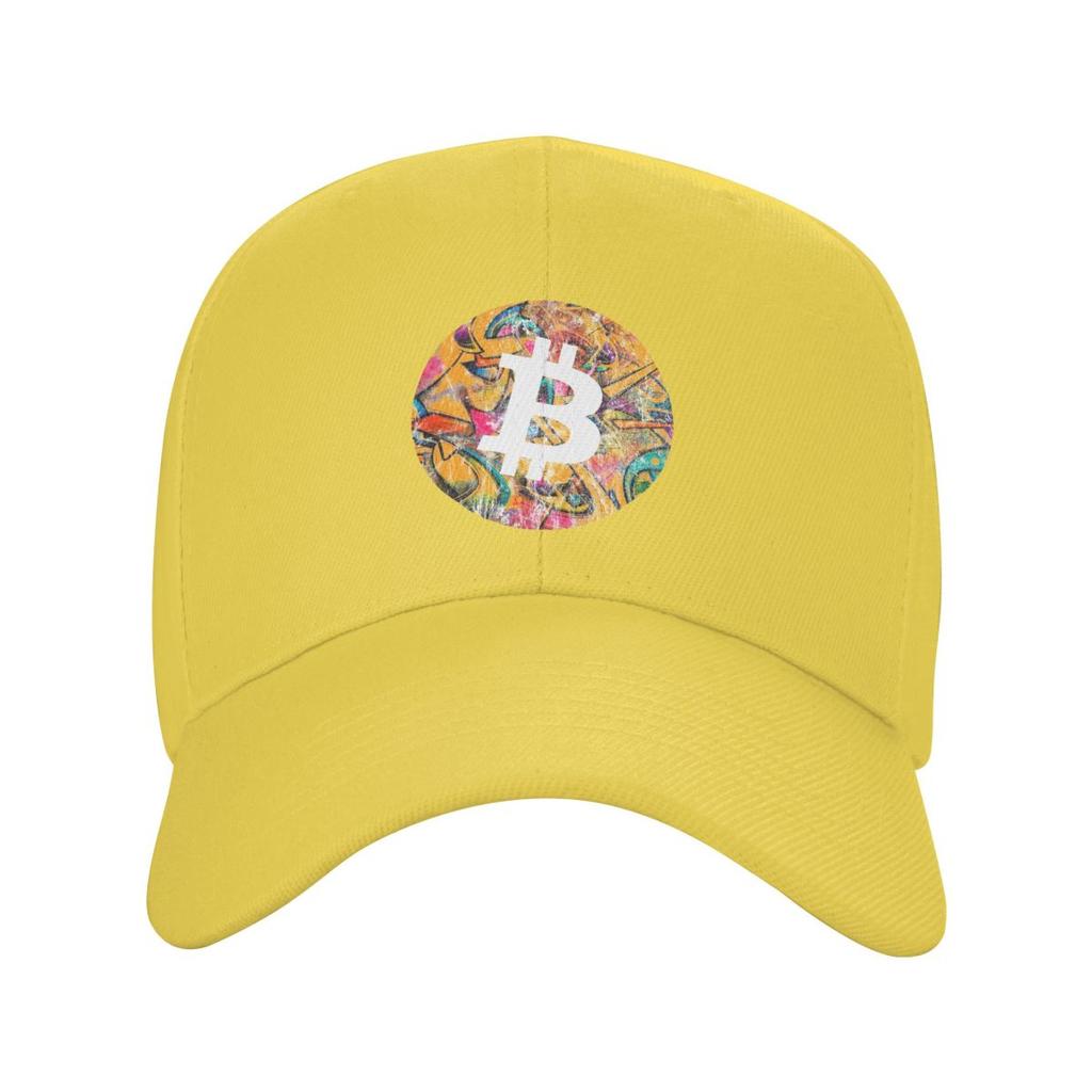 Bitcoin Art Cryptocurrency Art Baseball Caps Snapback Men Women Hats Casual Cap Streetwear Baseball Hat Casquette
