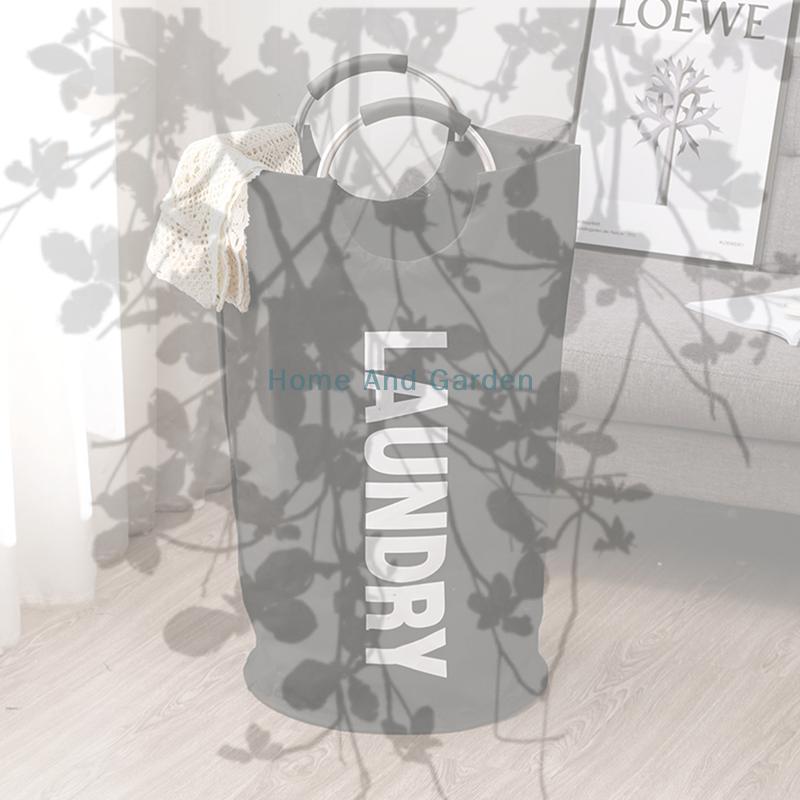 90L Super Large Laundry Basket Oxford Fabric Waterproof Laundry Bag With Handle Dirty Clothes Basket