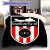 Sunderland AFC Pattern Bedding Home Decoration Birthday Gift (1 * duvet cover + 2 * pillowcase, without core)