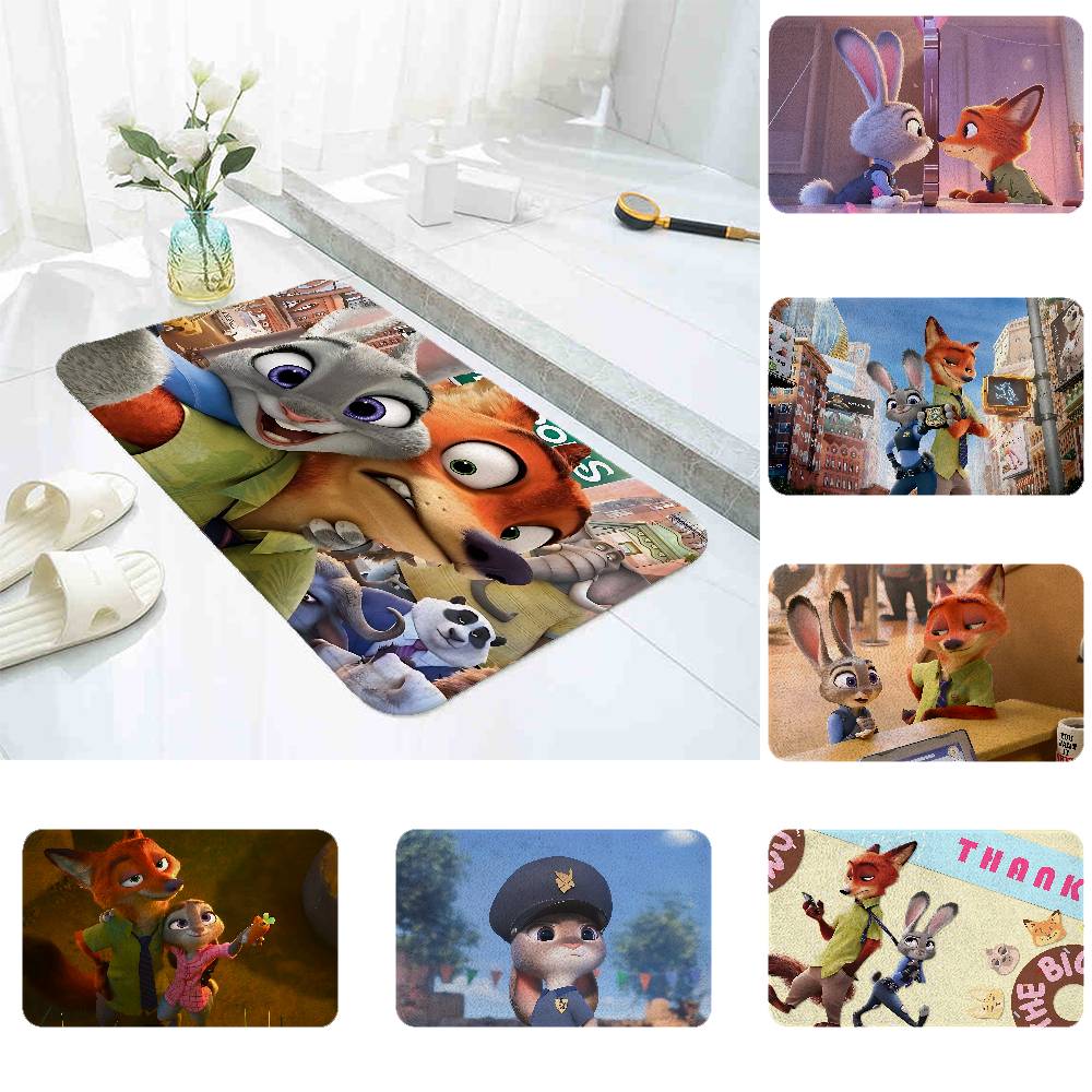 Cartoon C-Zootopia-A Floor Mat Living Room Rug For Bedroom Welcome Mat Outdoor Rug