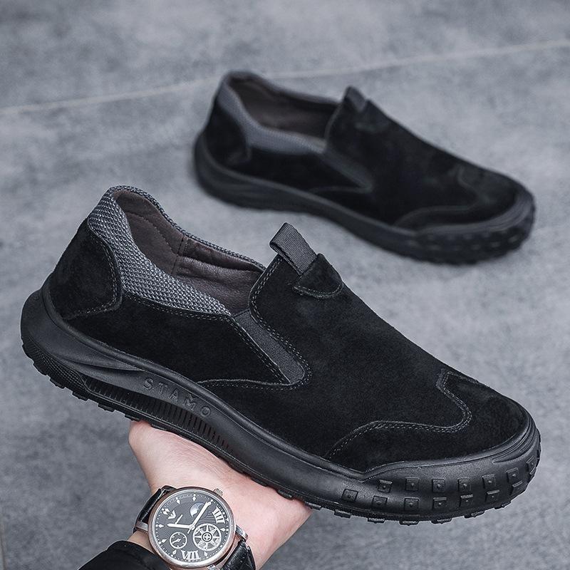 Men's shoes summer breathable sports leisure one pedal old Beijing cloth shoes construction site work labor insurance soft soles tide shoes