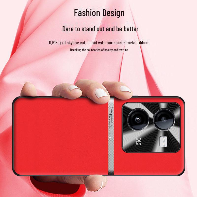 iQOOZ8 Liquid Leather Anti-Fall Protective Cover for Z8x - One-Piece Design